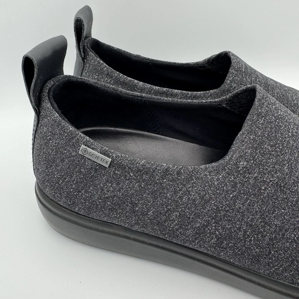 Ecco Women's 10 41 Soft 7 Black Low Top Slip On Comfort Shoes Cap Toe Gore‎ Tex